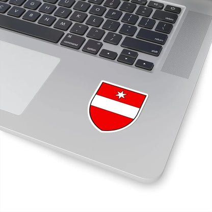 CHE Täsch COA alt (Switzerland) (Coat of Arms) STICKER Vinyl Kiss-Cut Decal - The Sticker Space