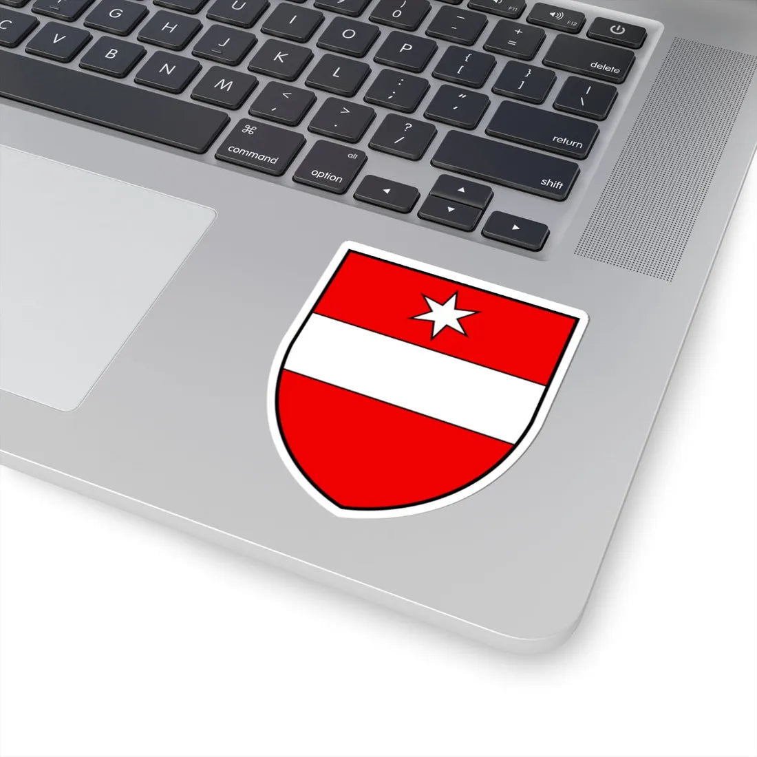 CHE Täsch COA alt (Switzerland) (Coat of Arms) STICKER Vinyl Kiss-Cut Decal - The Sticker Space
