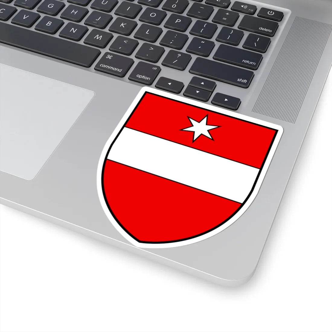 CHE Täsch COA alt (Switzerland) (Coat of Arms) STICKER Vinyl Kiss-Cut Decal - The Sticker Space