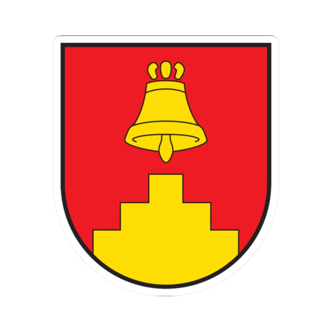 CHE Tschappina COA (Switzerland) (Coat of Arms) STICKER Vinyl Kiss-Cut Decal 2 Inch White - The Sticker Space