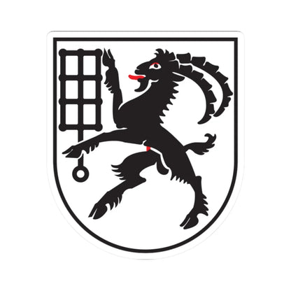 CHE Untervaz COA (Switzerland) (Coat of Arms) STICKER Vinyl Kiss-Cut Decal 2 Inch White - The Sticker Space