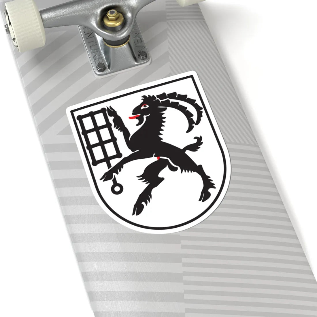 CHE Untervaz COA (Switzerland) (Coat of Arms) STICKER Vinyl Kiss-Cut Decal - The Sticker Space