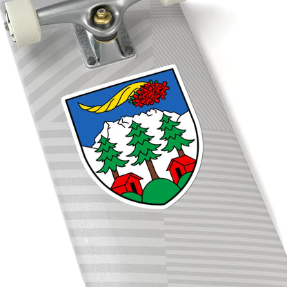 CHE Val-dIlliez COA (Switzerland) (Coat of Arms) STICKER Vinyl Kiss-Cut Decal - The Sticker Space