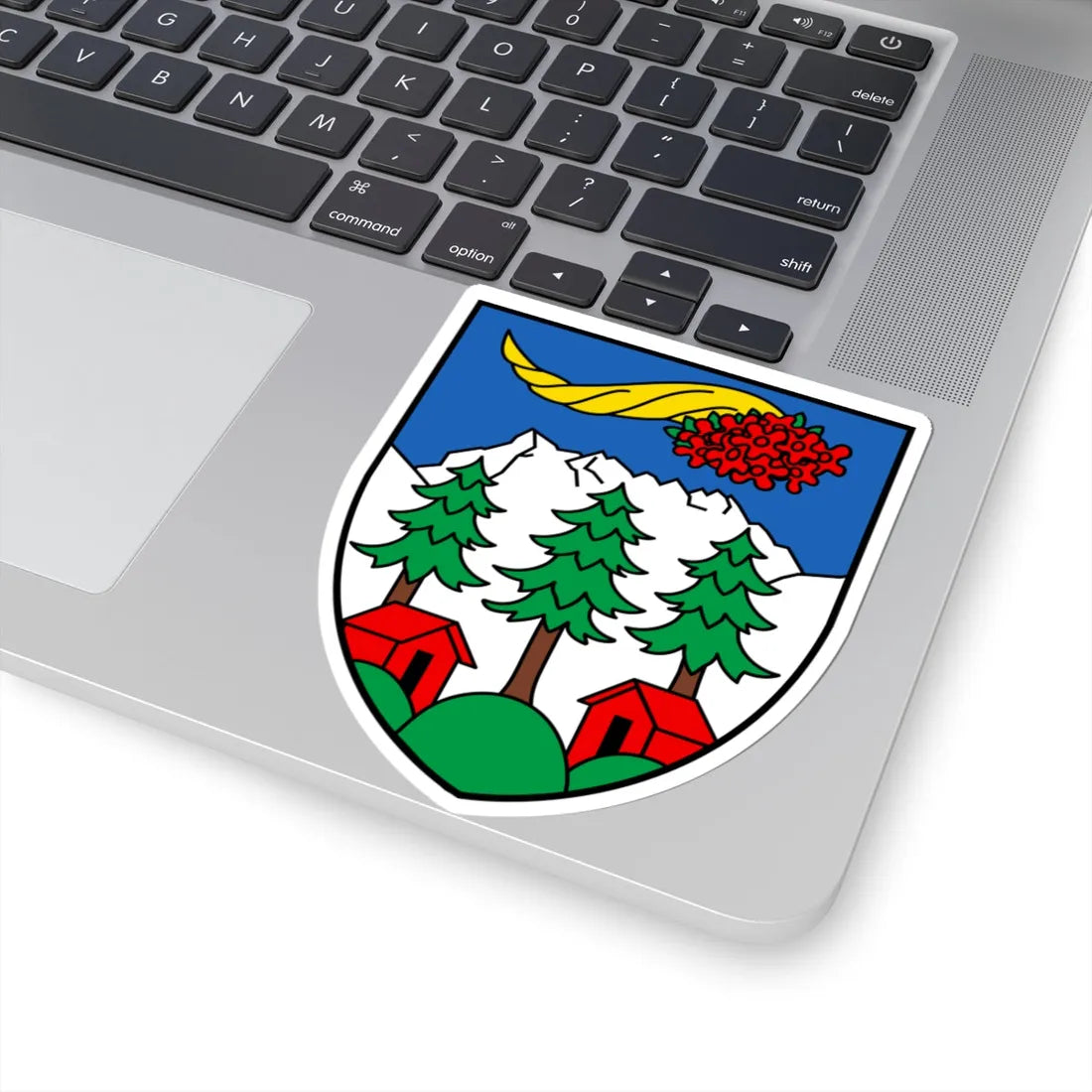 CHE Val-dIlliez COA (Switzerland) (Coat of Arms) STICKER Vinyl Kiss-Cut Decal - The Sticker Space