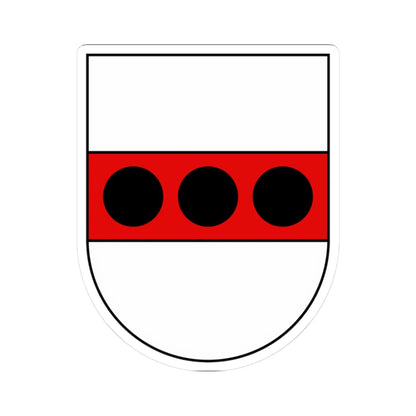 CHE Vallon COA (Switzerland) (Coat of Arms) STICKER Vinyl Kiss-Cut Decal 3 Inch White - The Sticker Space