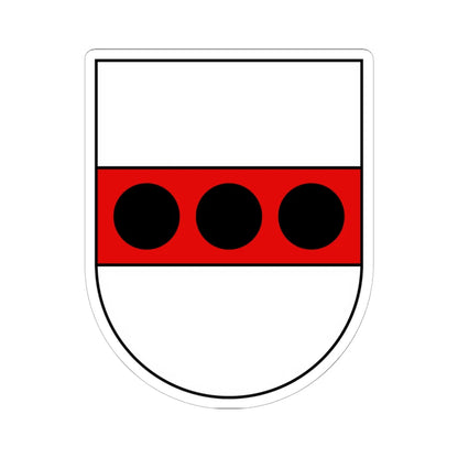 CHE Vallon COA (Switzerland) (Coat of Arms) STICKER Vinyl Kiss-Cut Decal 6 Inch White - The Sticker Space