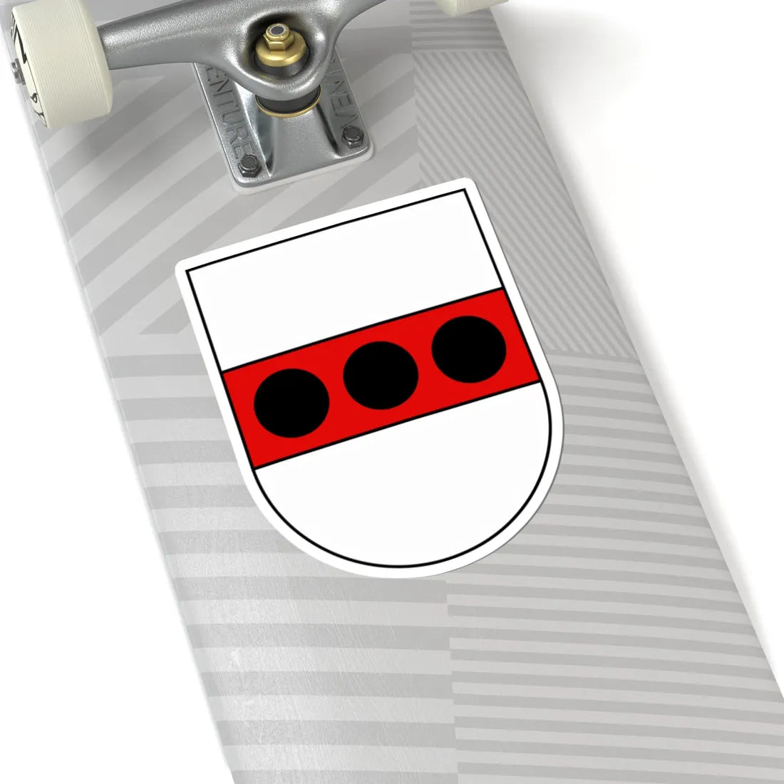 CHE Vallon COA (Switzerland) (Coat of Arms) STICKER Vinyl Kiss-Cut Decal - The Sticker Space