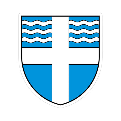 CHE Versoix COA (Switzerland) (Coat of Arms) STICKER Vinyl Kiss-Cut Decal 4 Inch White - The Sticker Space