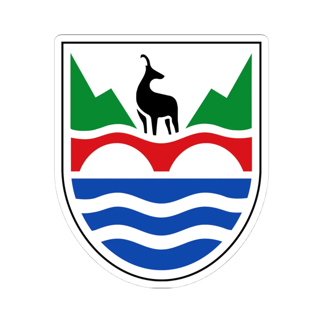 CHE Verzasca COA (Switzerland) (Coat of Arms) STICKER Vinyl Kiss-Cut Decal 4 Inch White - The Sticker Space