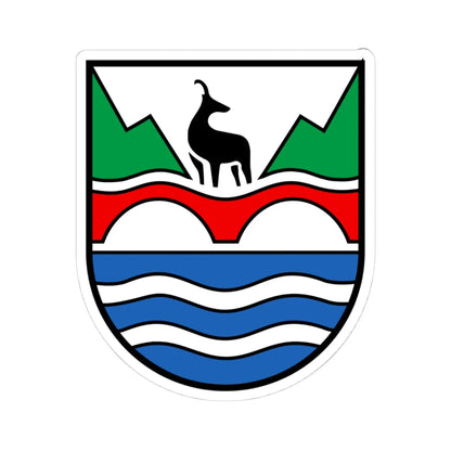 CHE Verzasca TI COA (Switzerland) (Coat of Arms) STICKER Vinyl Kiss-Cut Decal 4 Inch White - The Sticker Space