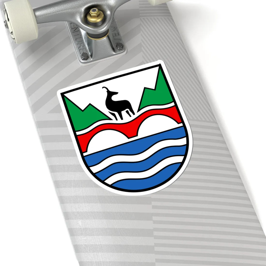 CHE Verzasca TI COA (Switzerland) (Coat of Arms) STICKER Vinyl Kiss-Cut Decal - The Sticker Space