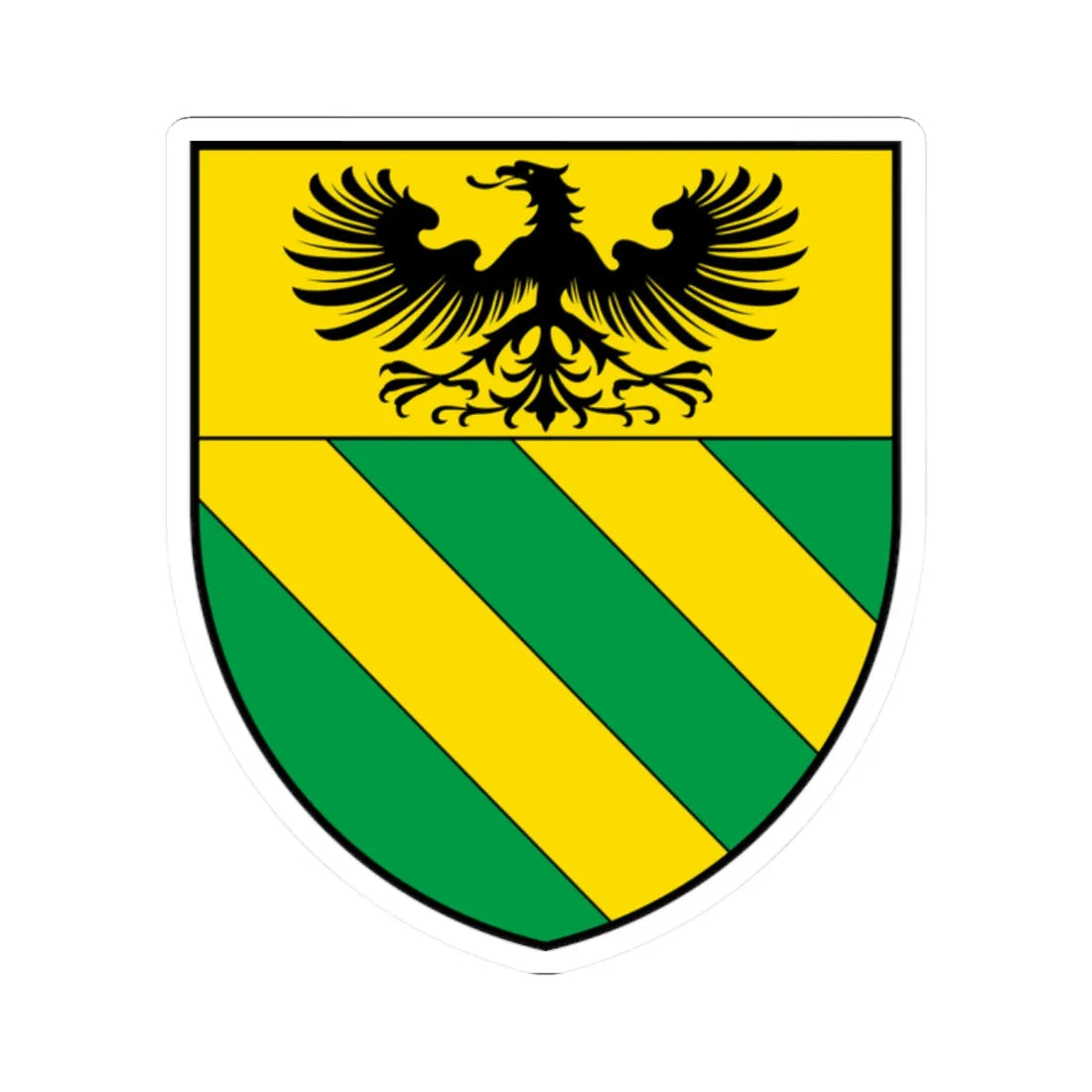 CHE Veyrier COA (Switzerland) (Coat of Arms) STICKER Vinyl Kiss-Cut Decal 2 Inch White - The Sticker Space