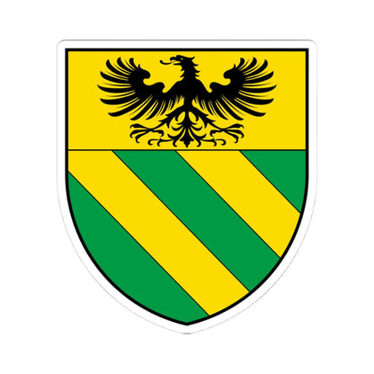 CHE Veyrier COA (Switzerland) (Coat of Arms) STICKER Vinyl Kiss-Cut Decal 4 Inch White - The Sticker Space
