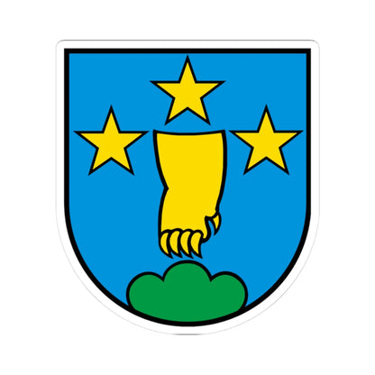 CHE Villigen COA (Switzerland) (Coat of Arms) STICKER Vinyl Kiss-Cut Decal 3 Inch White - The Sticker Space