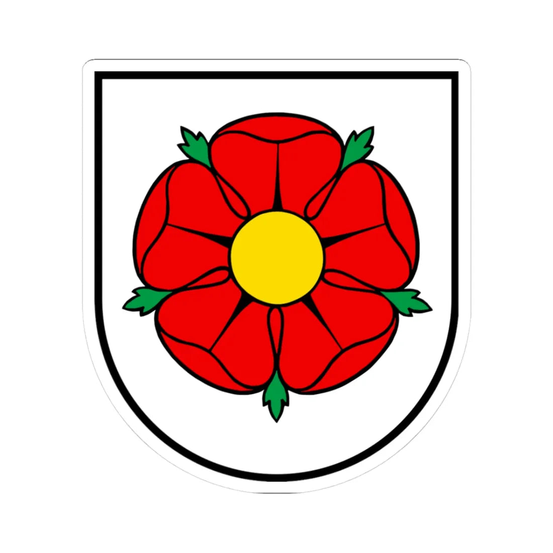 CHE Villmergen COA (Switzerland) (Coat of Arms) STICKER Vinyl Kiss-Cut Decal 3 Inch White - The Sticker Space