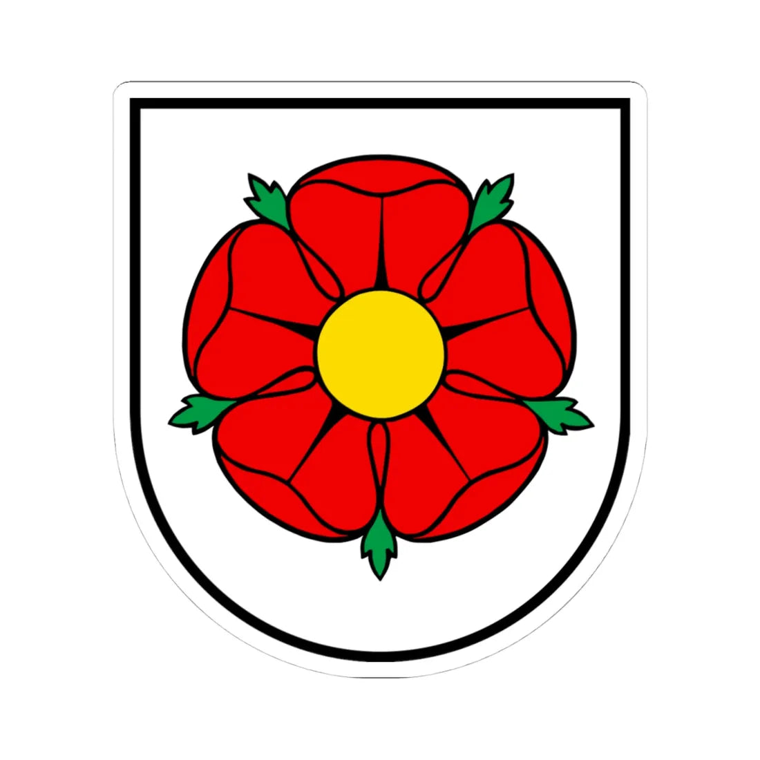 CHE Villmergen COA (Switzerland) (Coat of Arms) STICKER Vinyl Kiss-Cut Decal 4 Inch White - The Sticker Space