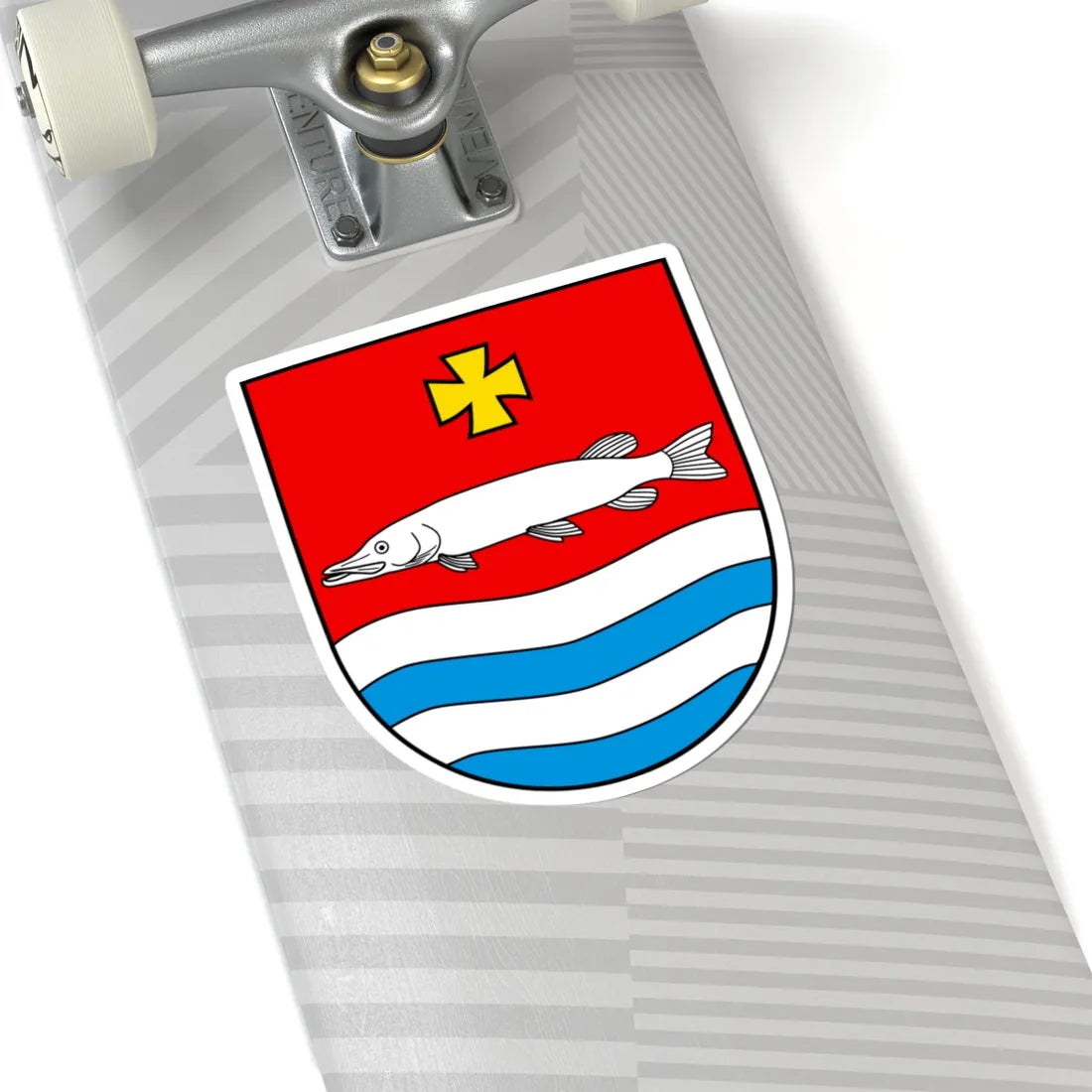 CHE Vitznau COA (Switzerland) (Coat of Arms) STICKER Vinyl Kiss-Cut Decal - The Sticker Space