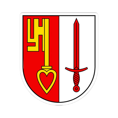 CHE Vorderthal COA (Switzerland) (Coat of Arms) STICKER Vinyl Kiss-Cut Decal 4 Inch White - The Sticker Space