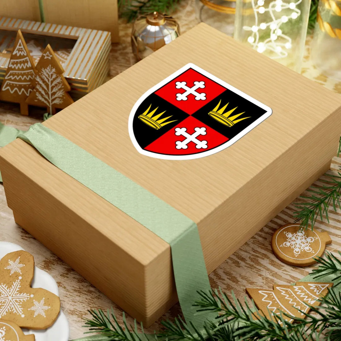 CHE Vérossaz COA (Switzerland) (Coat of Arms) STICKER Vinyl Kiss-Cut Decal - The Sticker Space