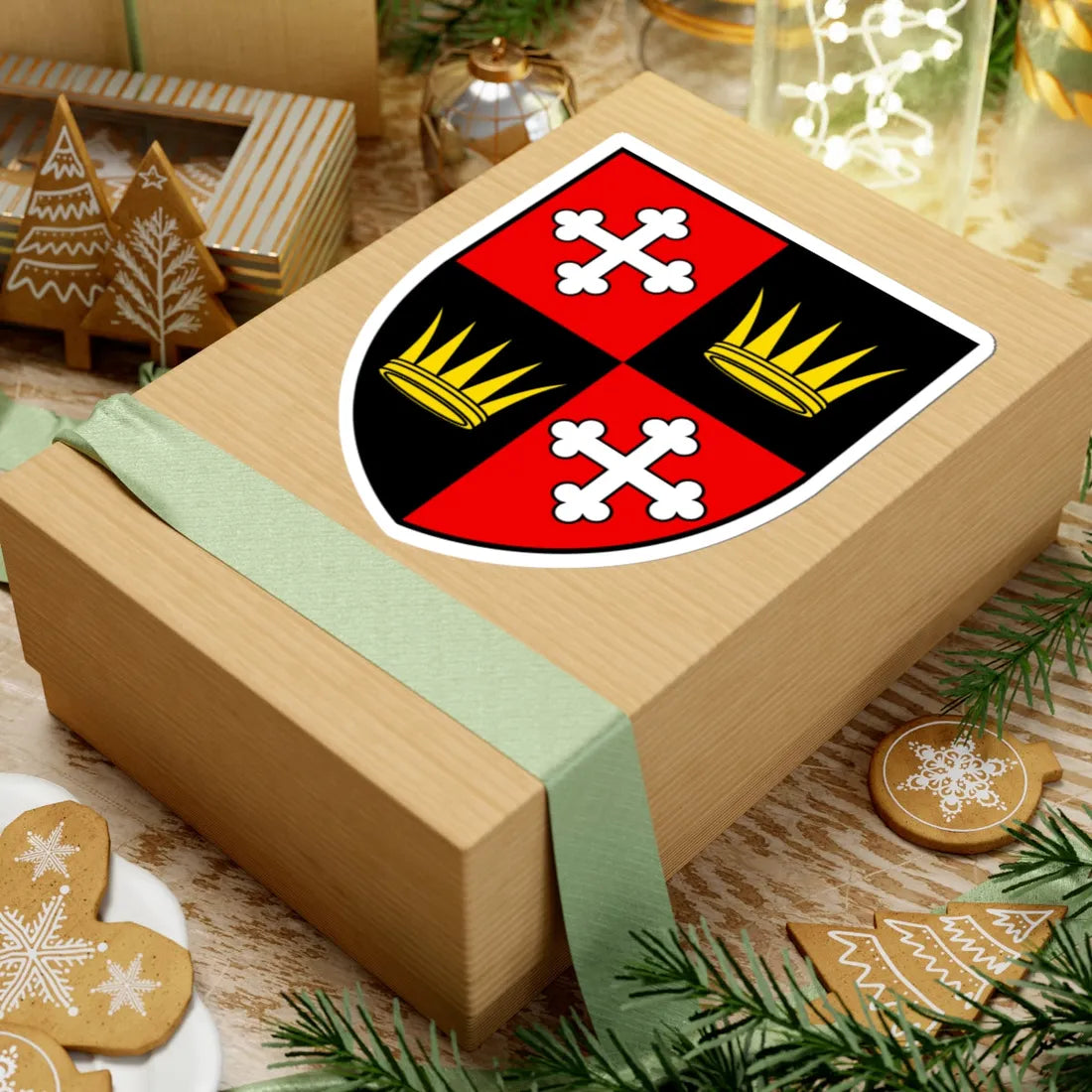 CHE Vérossaz COA (Switzerland) (Coat of Arms) STICKER Vinyl Kiss-Cut Decal - The Sticker Space