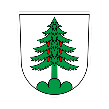 CHE Walchwil COA (Switzerland) (Coat of Arms) STICKER Vinyl Kiss-Cut Decal 2 Inch White - The Sticker Space