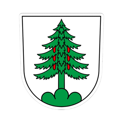 CHE Walchwil COA (Switzerland) (Coat of Arms) STICKER Vinyl Kiss-Cut Decal 4 Inch White - The Sticker Space
