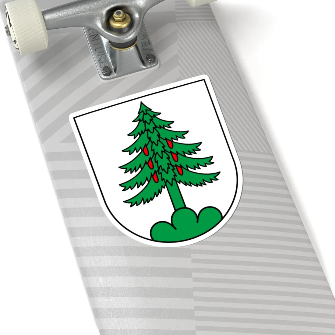 CHE Walchwil COA (Switzerland) (Coat of Arms) STICKER Vinyl Kiss-Cut Decal - The Sticker Space