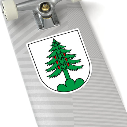 CHE Walchwil COA (Switzerland) (Coat of Arms) STICKER Vinyl Kiss-Cut Decal - The Sticker Space