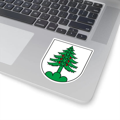 CHE Walchwil COA (Switzerland) (Coat of Arms) STICKER Vinyl Kiss-Cut Decal - The Sticker Space