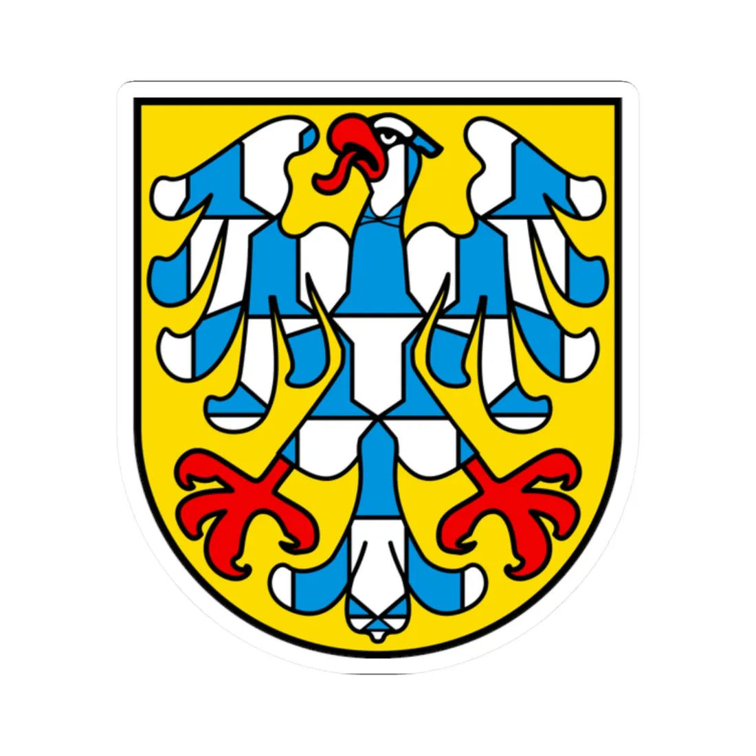 CHE Waldenburg BL COA (Switzerland) (Coat of Arms) STICKER Vinyl Kiss-Cut Decal 2 Inch White - The Sticker Space