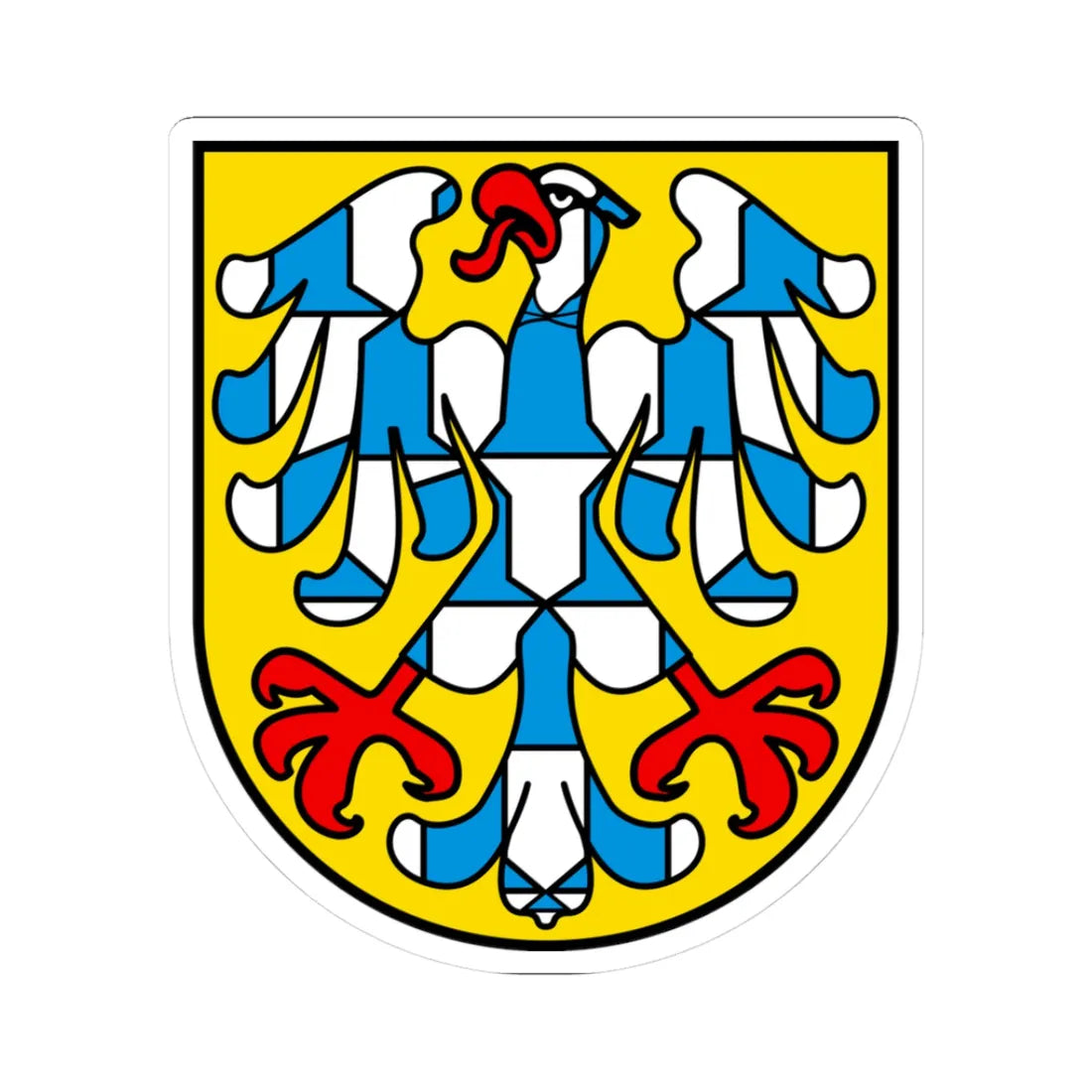 CHE Waldenburg BL COA (Switzerland) (Coat of Arms) STICKER Vinyl Kiss-Cut Decal 3 Inch White - The Sticker Space