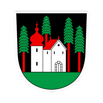 CHE Waldstatt COA lesser (Switzerland) (Coat of Arms) STICKER Vinyl Kiss-Cut Decal 3 Inch White - The Sticker Space