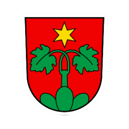 CHE Wartau COA (Switzerland) (Coat of Arms) STICKER Vinyl Kiss-Cut Decal 2 Inch White - The Sticker Space