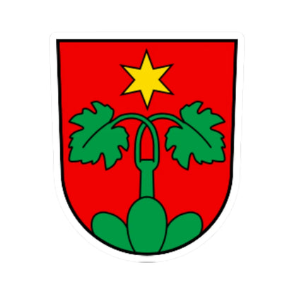CHE Wartau COA (Switzerland) (Coat of Arms) STICKER Vinyl Kiss-Cut Decal 3 Inch White - The Sticker Space
