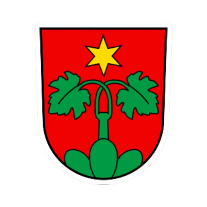 CHE Wartau COA (Switzerland) (Coat of Arms) STICKER Vinyl Kiss-Cut Decal 4 Inch White - The Sticker Space