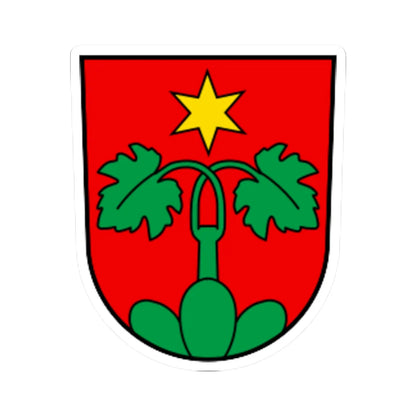 CHE Wartau COA (Switzerland) (Coat of Arms) STICKER Vinyl Kiss-Cut Decal 6 Inch White - The Sticker Space