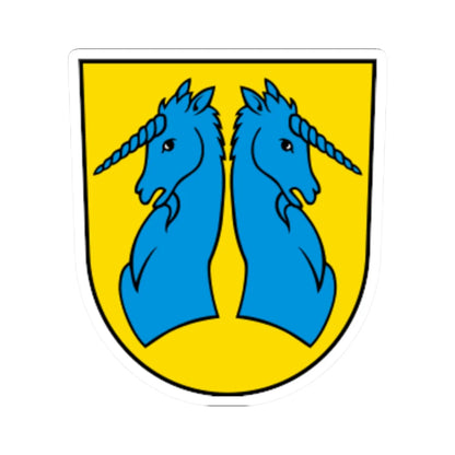 CHE Wattwil COA (Switzerland) (Coat of Arms) STICKER Vinyl Kiss-Cut Decal 2 Inch White - The Sticker Space