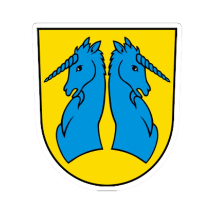CHE Wattwil COA (Switzerland) (Coat of Arms) STICKER Vinyl Kiss-Cut Decal 6 Inch White - The Sticker Space
