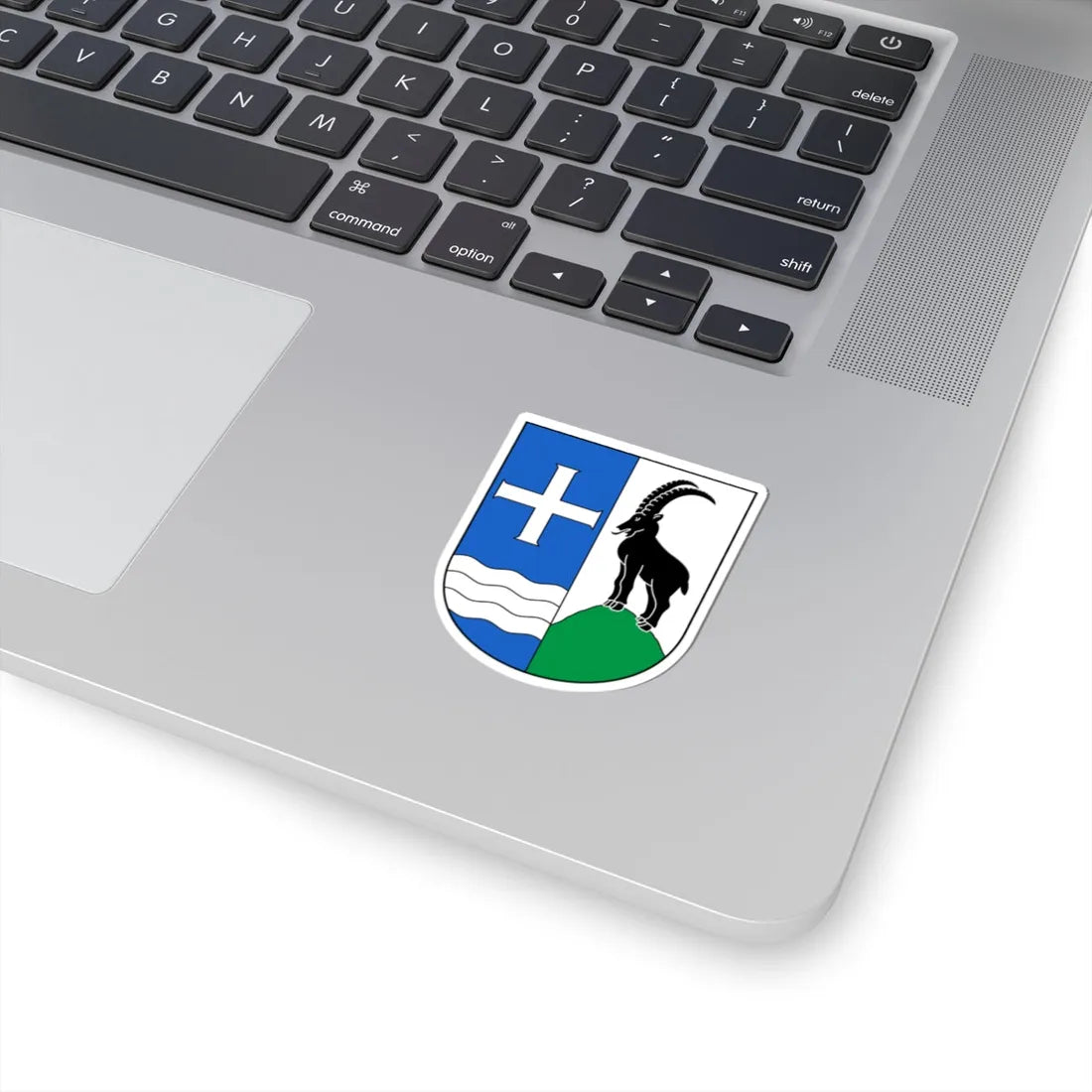 CHE Wildhaus-Alt St. Johann COA (Switzerland) (Coat of Arms) STICKER Vinyl Kiss-Cut Decal - The Sticker Space