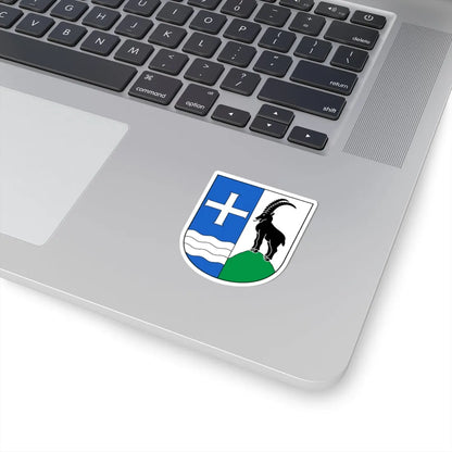 CHE Wildhaus-Alt St. Johann COA (Switzerland) (Coat of Arms) STICKER Vinyl Kiss-Cut Decal - The Sticker Space