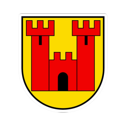 CHE Wolhusen COA 02 (Switzerland) (Coat of Arms) STICKER Vinyl Kiss-Cut Decal 2 Inch White - The Sticker Space
