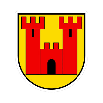 CHE Wolhusen COA 02 (Switzerland) (Coat of Arms) STICKER Vinyl Kiss-Cut Decal 3 Inch White - The Sticker Space