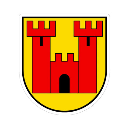 CHE Wolhusen COA 02 (Switzerland) (Coat of Arms) STICKER Vinyl Kiss-Cut Decal 6 Inch White - The Sticker Space