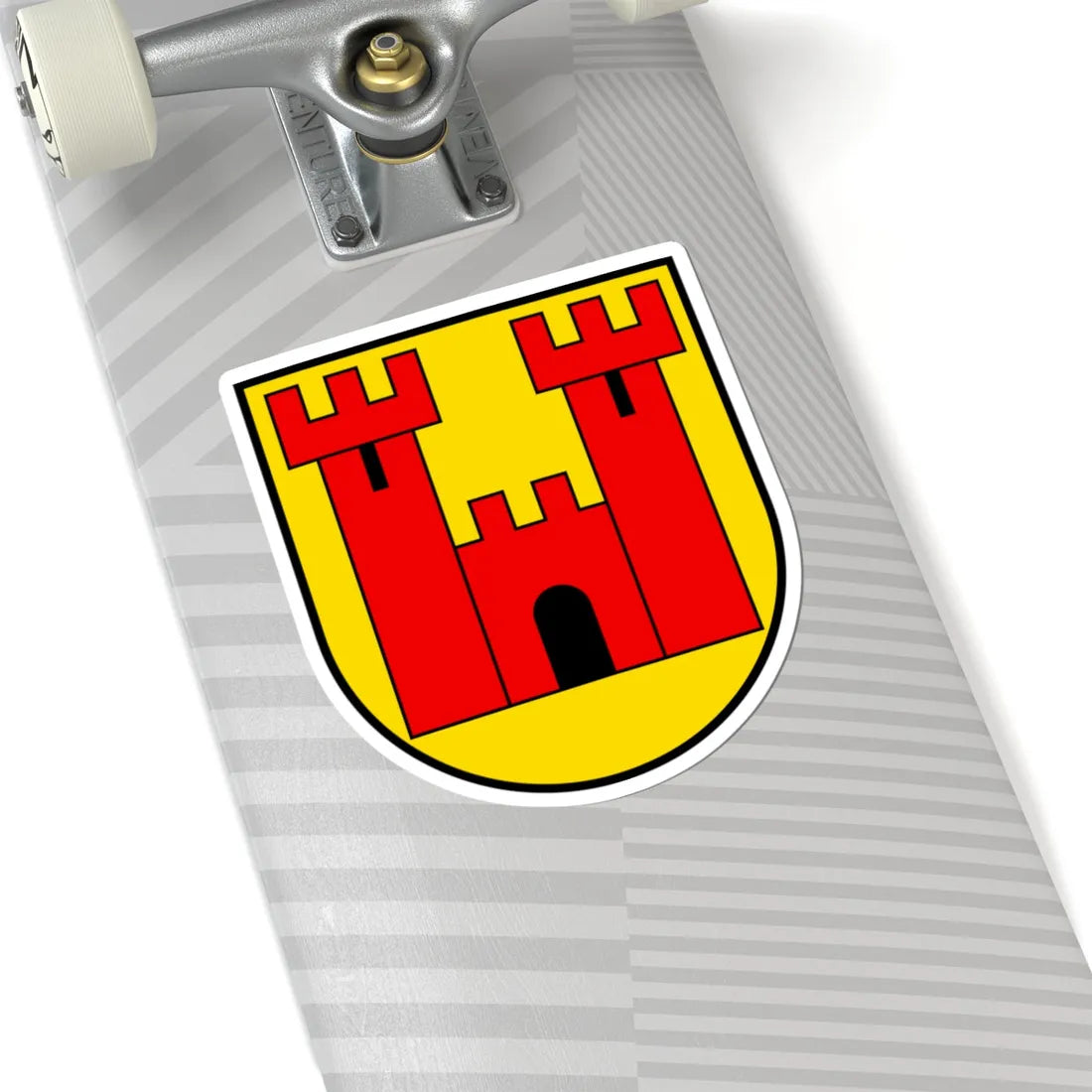 CHE Wolhusen COA 02 (Switzerland) (Coat of Arms) STICKER Vinyl Kiss-Cut Decal - The Sticker Space