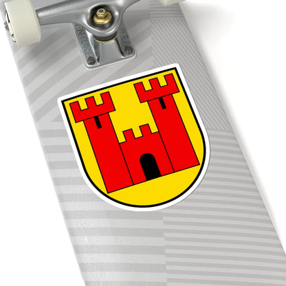 CHE Wolhusen COA 02 (Switzerland) (Coat of Arms) STICKER Vinyl Kiss-Cut Decal - The Sticker Space