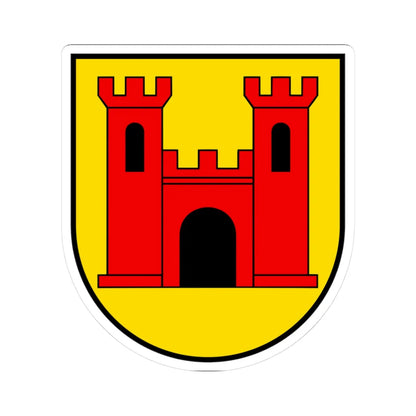 CHE Wolhusen COA 03 (Switzerland) (Coat of Arms) STICKER Vinyl Kiss-Cut Decal 3 Inch White - The Sticker Space