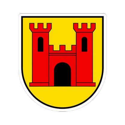 CHE Wolhusen COA 03 (Switzerland) (Coat of Arms) STICKER Vinyl Kiss-Cut Decal 4 Inch White - The Sticker Space