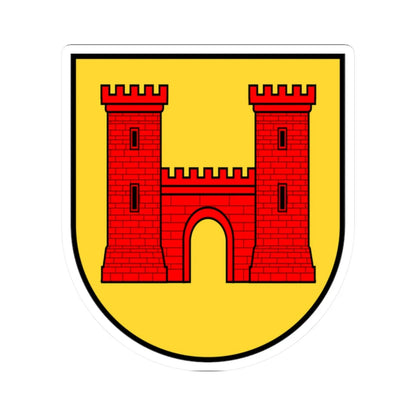 CHE Wolhusen COA (Switzerland) (Coat of Arms) STICKER Vinyl Kiss-Cut Decal 2 Inch White - The Sticker Space
