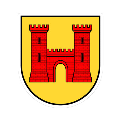 CHE Wolhusen COA (Switzerland) (Coat of Arms) STICKER Vinyl Kiss-Cut Decal 3 Inch White - The Sticker Space