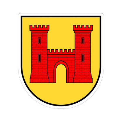 CHE Wolhusen COA (Switzerland) (Coat of Arms) STICKER Vinyl Kiss-Cut Decal 4 Inch White - The Sticker Space